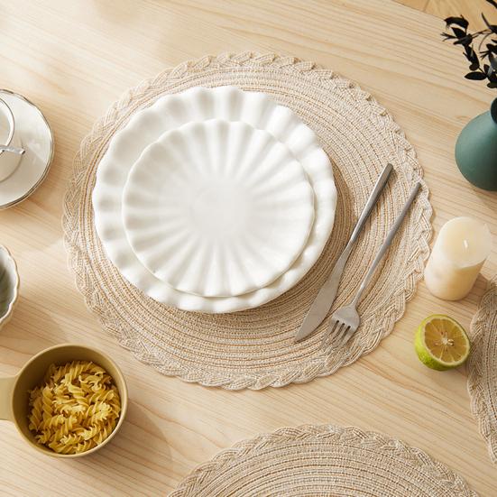 Bohemian Prostírání, Rustikální Kulaté Oválné Prostírání, Tepelně Izolační Podložka na Stůl, Chránič Jídelního Stolu Podložka pod Horké Nádobí