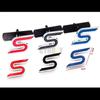 S Chrome Metal Car Front Hood Grille Emblem Badge Rear Trunk Car Stickers Car Styling
