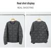 Men's Lightweight Portable Down Jacket with Curved Stitching