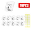 Self Adhesive Cable Fixing Hook, Wall Hooks for Hanging String Light,  Home Office Clear Cable Hooks Organizer, Sticky Hooks