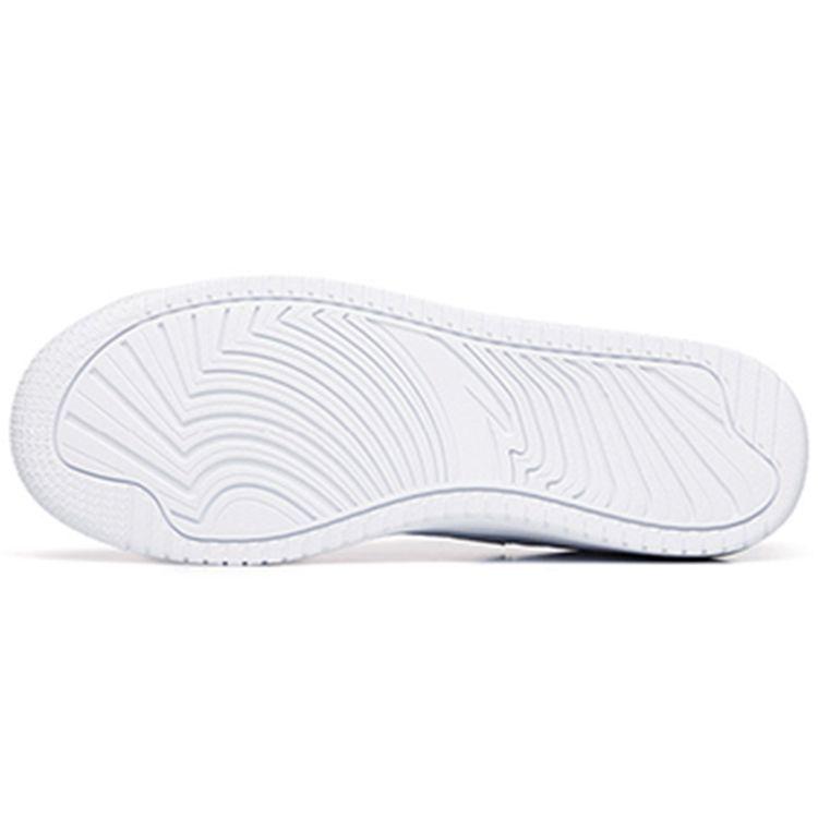 Anta Lifestyle Series Thick Sole Non-Slip Low-Top Skate Shoes Men Sneakers White Silver 912218066-2