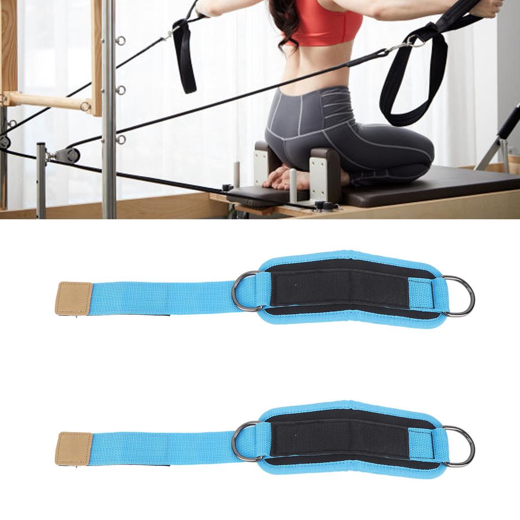 2PCS Ankle Strap for Cable Machine Kickbacks Iron D   Gym Ankle Cuff for Fitness Workout