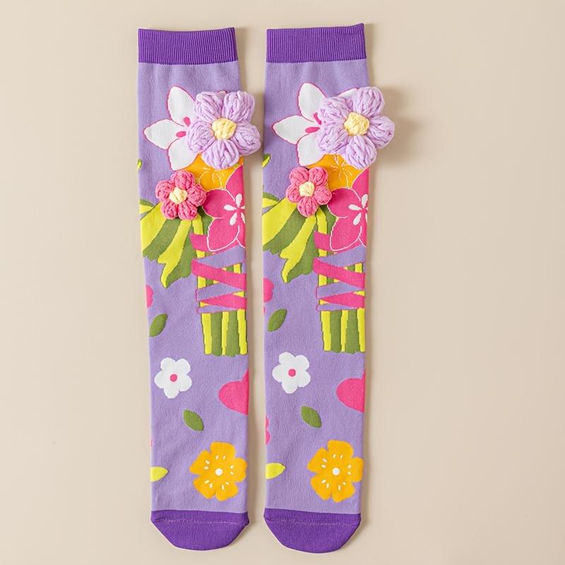 1 Pair of Children's Cute Cartoon Accessory Thigh-high Stockings Princess-style Fashion Dance Stockings for Girls