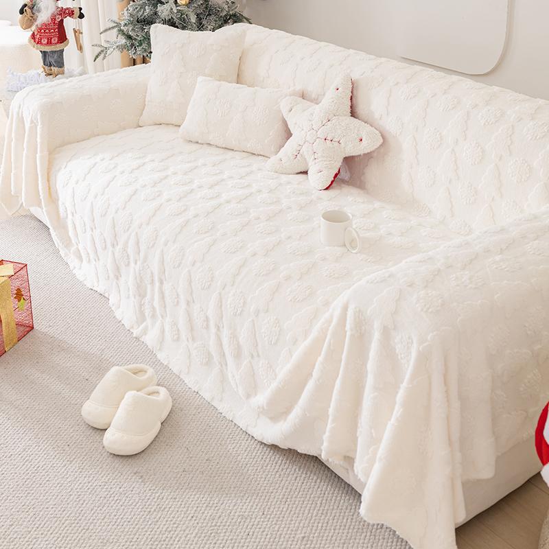 Kratzfester Stoff Sofabezug All-Inclusive Universalbezug Winterplüsch Rutschfeste Mattenabdeckung Handtuch Sofabezug Vollständig bedeckte Decke