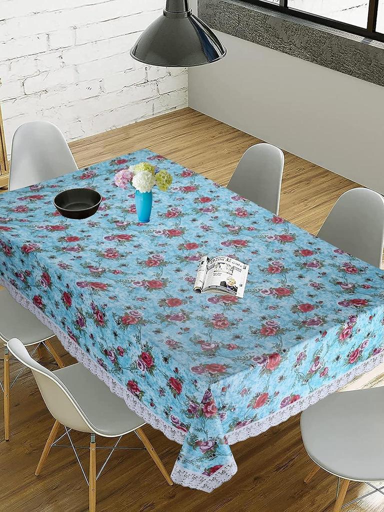 Premium Center Table Cover, Waterproof and Dustproof (Digital Blue, 40x60 Inch- Center Table)