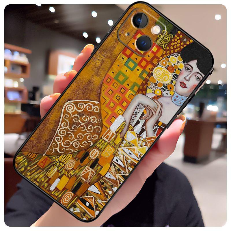 Kiss by Gustav Klimt Case For iPhone 15 Pro Max 14 13 12 11 16 17 Pro Max mini 15 16 Plus 16e 17 Air Phone Cover