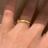 Explosive double-layer integrated brushed star ring niche design versatile index finger ring autumn and winter versatile ring