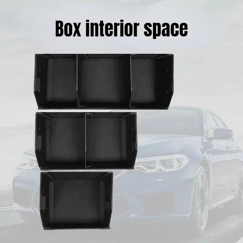 NEW Car Trunk Organizer Organizers And Storage Faux Leather Foldable Trunk Multi-Compartment Adjustable Auto Grocery Storage Box