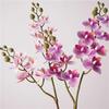 4Pcs/lot Artificial 12 Heads Butterfly Orchid Flowers Wedding Decor Fake Phalaenopsis Home Decoration Ornament Photography Props