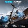ONECNA GT7 Electric Scooter 5600W Dual Motor 60V 27Ah Battery 45MPH Max Speed 55miles Max Range 11" Off-Road Tire E-Scooter