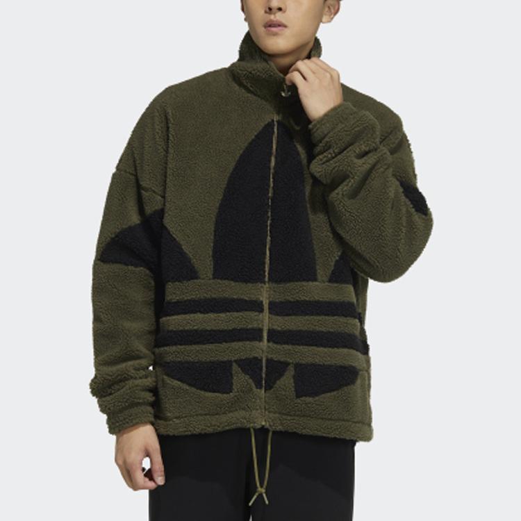 adidas Originals Sherpa Jas Heren Donker Olijfgroen HC0326