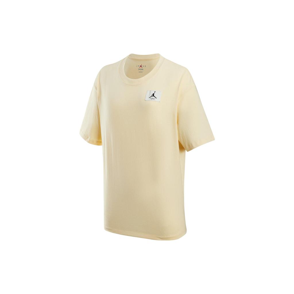 Jordan Logo Embroidered Casual Crew Neck Short Sleeve T-Shirt Women T-Shirts White FV1133118