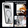 Matte Translucent TPU+PC Wireless Charge Armor Phone Case For Google Pixel 10 9 Pro XL 9A Alloy Bracket/Camera Len Protect Cover