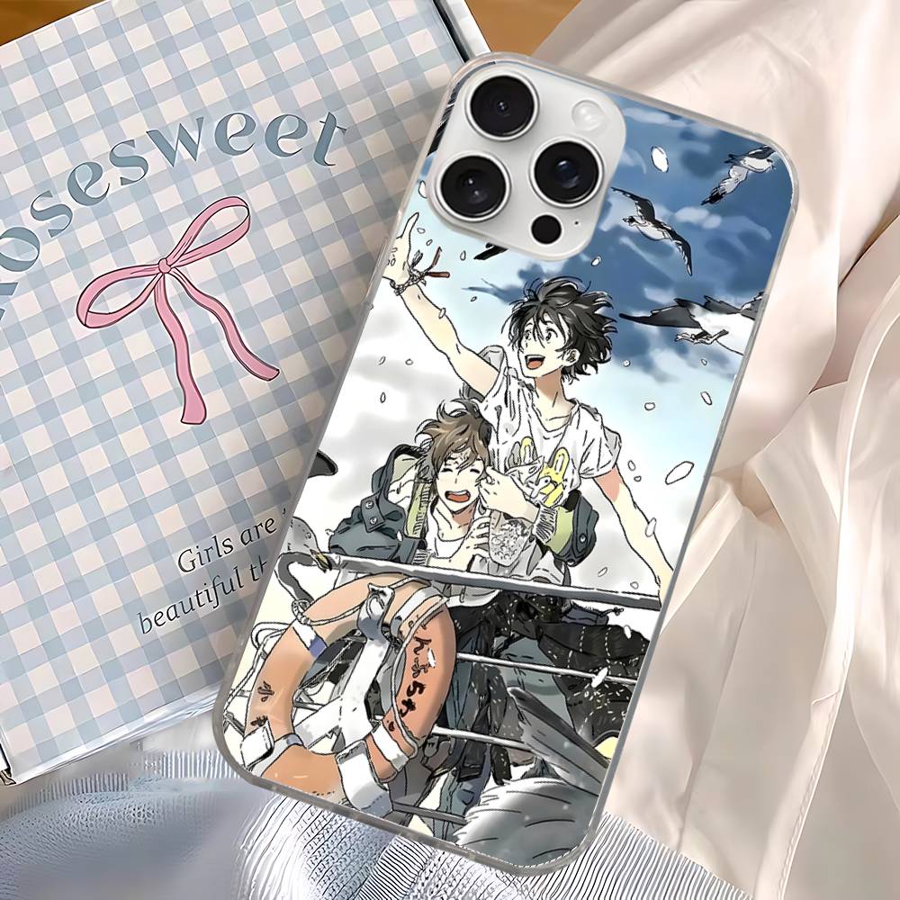 Anime Movie Umibe No Etranger For IPhone 17 16 15 14 Plus 13 12 11 Pro Max Phone Cover Back Satin Colorful Surface