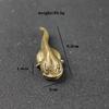 New Strange Retro Brass Creative Tadpole Statue Small Ornament Copper Animal Sculpture Home Desk Decoration Tea Pet Key Chain