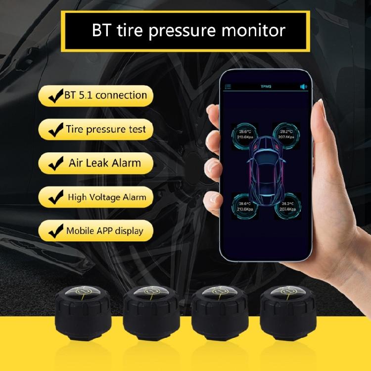 Bluetooth-compatible External TPMS Mobile Phone APP Tire Pressure Sensors