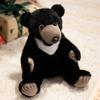 Cartoon Simulation Black Bear with Panda Doll Plush Toy Doll Children Sleeping Pillow Doll Girl Gift