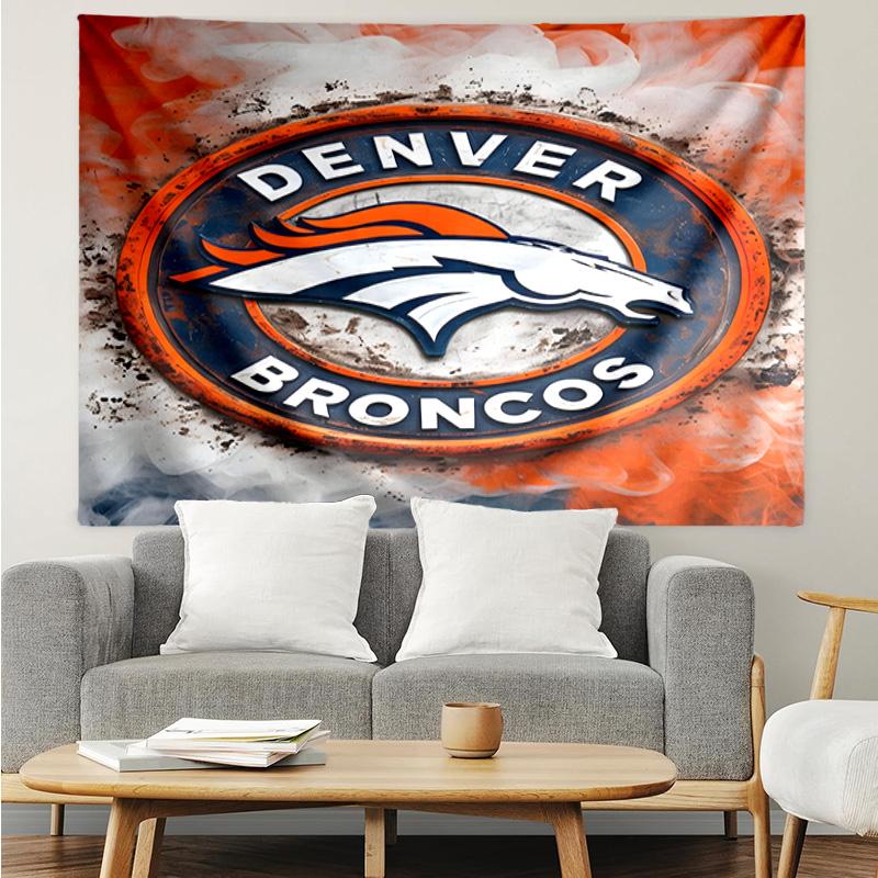 Denver Broncos Logo Tapestry Hanging for Bedroom,Livingroom, Playroom,Decor Art Room Wall Tapestry Holiday and Birthday Gifts