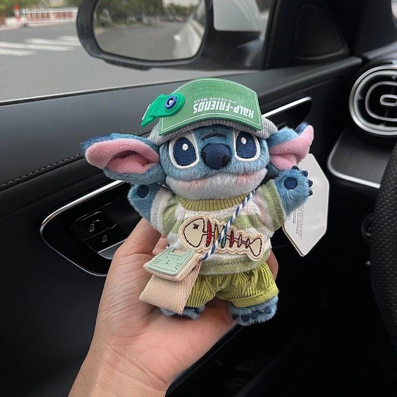 Disneys Stitch Cute Plush KeychainA Stitch Plush Bag Charm Accessory and Car Key Chain Perfect As A Holiday Gift or Toy