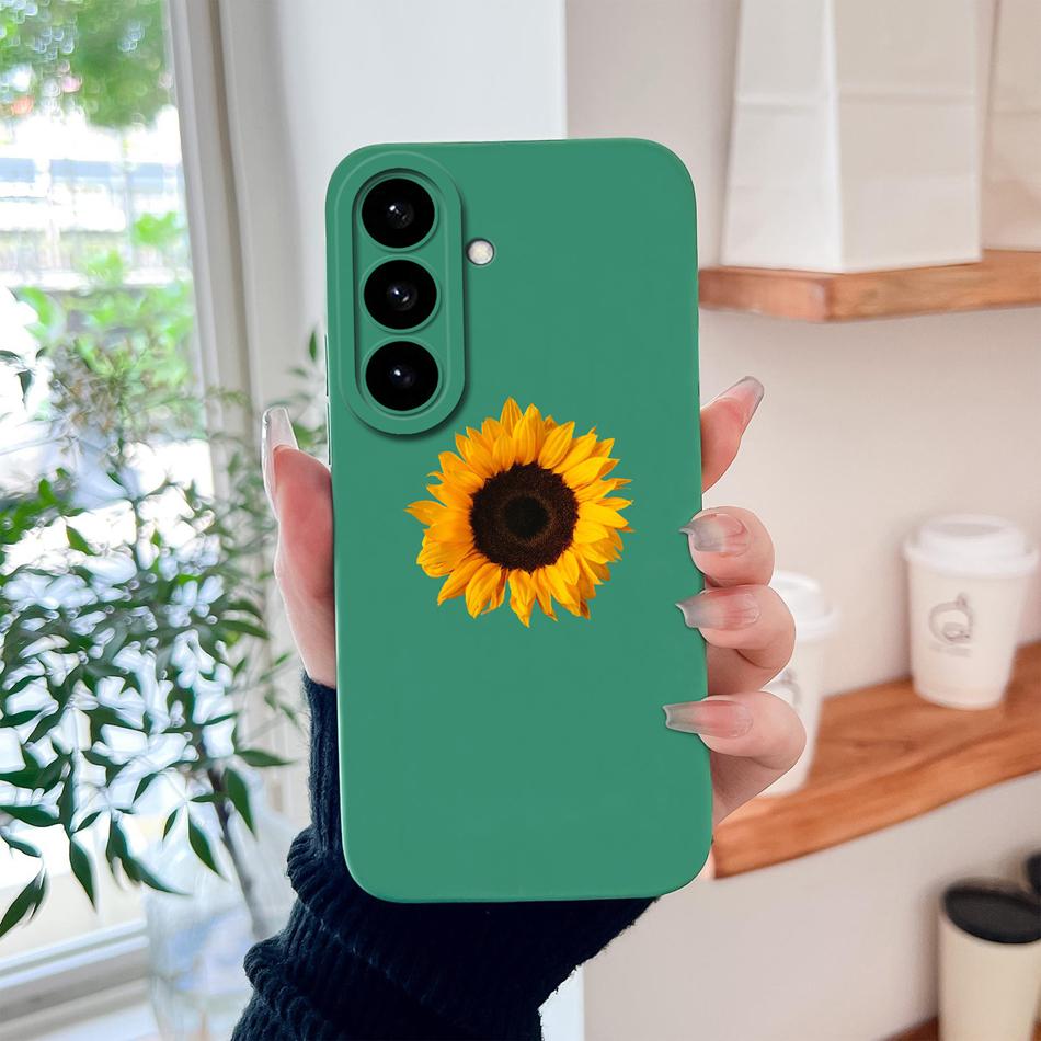 Candy Flower Case For Samsung Galaxy S26 Ultra Plus Soft Liquid Silicone Upgrade Lens Protection Back Cover For Galaxy S 26 Capa