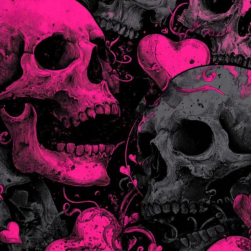 Full Drill Square Diamond Painting Pink skull 5D DIY Diamond Art Mosaic Cross Stitch Halloween Handicraft H