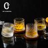 Creative rotating whiskey glass thickened personality tumbler glass wine glass foreign wine beer decompression cup