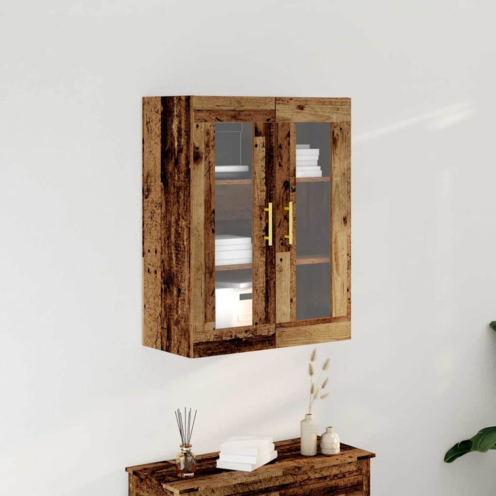 Wall Cabinet Reclaimed Wood Look 69.5 x 34 x 90 cm Engineered Wood