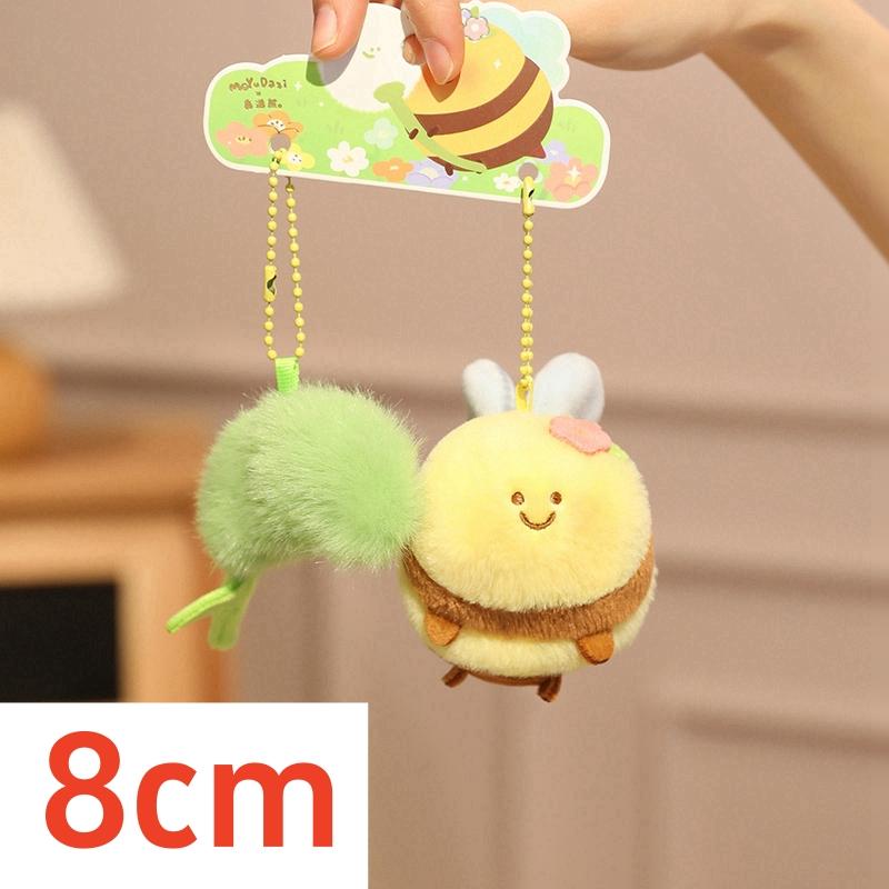 

Cartoon Bee Hiding in Tree House Plush Toys Pendant Stuffed Foxtail Grass Bee Soft Tree Hole Plush Doll Pillow Birthday Gifts
