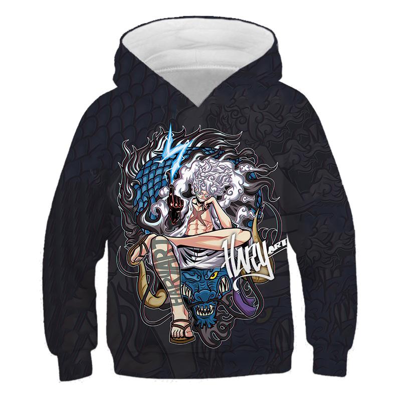 Lianxia Clothing One Piece Kinder Hoodie Sweatshirt One Piece Jongens Meisjes 3D Print Sport Trui Cosplay Kostuum Kinder Pullovers Tops 160