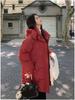 Women's Autumn and Winter Jacket Solid Color Hooded Mid-Length Thick Loose Women's Jacket 5 Colors