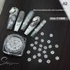 Snowflakes Winter Nail Sequins Sparkling Christmas Flakes Spangles Nail Art Decoration Sticker Tips Nail Charm Manicure Salon