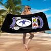 Card-iff Fc Crest Printed Microfiber Beach Towel, Soft And Absorbent, Quick-Dry, Ideal for Summer Travel, Beach Essential, Swimming Pool