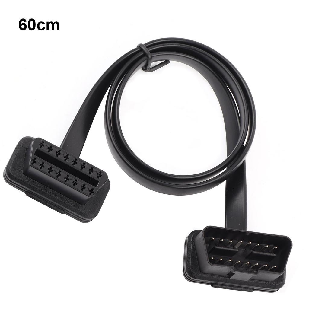 Car Auto 16 Pin Male to Female Extension Cable Diagnostic Adapter 30cmCelsius12inch Length