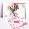 Paper Greeting Card 3d Three-dimensional Mothers Day Thank You Card Floral Bouquet Greeting Cards