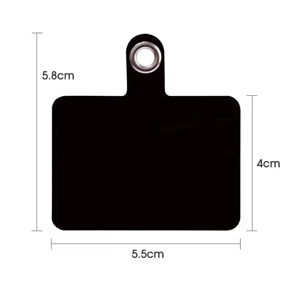 Transparent Matte Flexible Phone Lanyard Card Mobile Phone Universal Tether Tabs Hole Hanging Strap Patches Cord Clips Gasket