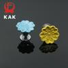 KAK Orchid Ceramic Handles Drawer Knobs Kitchen Cupboard Door Handles for Kids Room Cabinet Handles with screws Furniture Handle