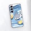 Cute Anime Shark Phone Case For Samsung A25 A13 A33 5G A54 A36 A35 A56 A52 A14 Shockproof Soft Cover