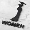 Acrylic Bathroom Door Stereoscopic Pattern Men'S And Women'S Bathroom Signs Public Toilet Signs