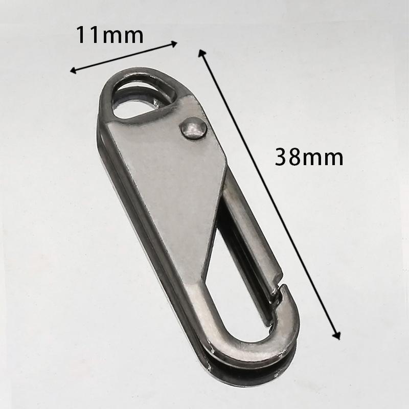 Detachable Metal Zipper Pull for Bags and Clothing