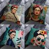 FFridas KKahlo Artiste Pillowcase for Sofa Room Office Decor Printing  Merchandise AllMatch Cushion Cover