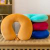 Cotton Neck Pillow Memory Foam Neck Protector U-shaped Pillow Office Lunch Break Sleeping Travel Pillow U-shaped Cervical Spine Pillow Neck Protector