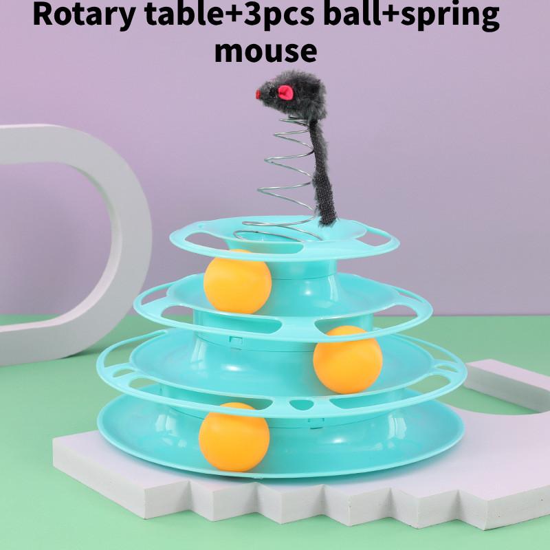 Play Toy Cat Six Tier Spin Platform Stimulating Exercise Entertainment Supplies