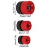 3 Piece Set of Adjustable Drill Bit Stop Collars for Accurate Depth Control