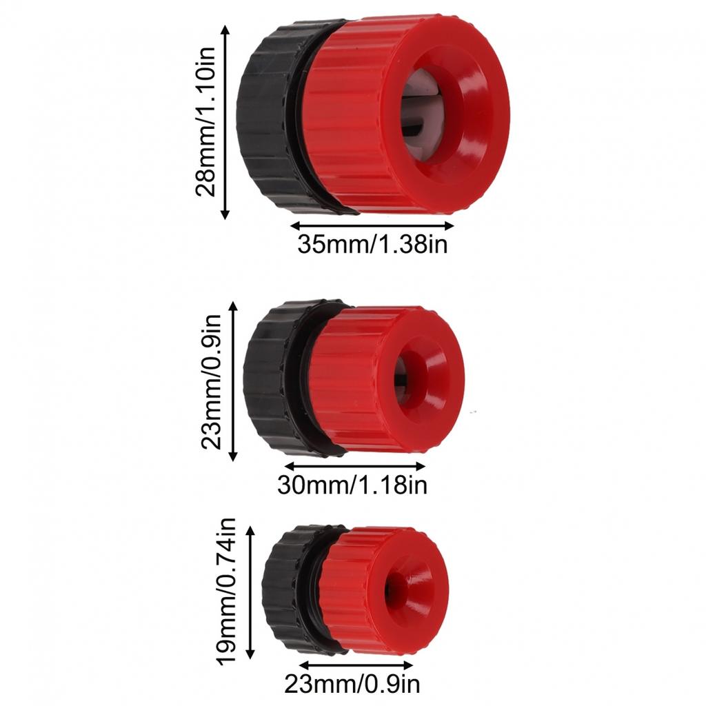 3 Piece Set of Adjustable Drill Bit Stop Collars for Accurate Depth Control