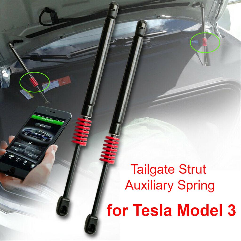 25mm Red Auxiliary Spring for Rear Trunk Tailgate Damper Strut Bars Lift Up for Tesla Model 3 2017-2022