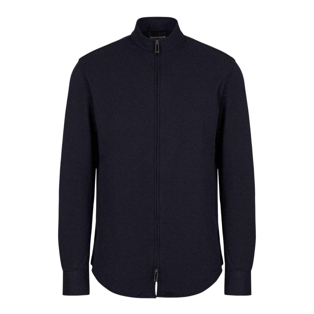 Emporio Armani Camisa Masculina Lisa de Algodão