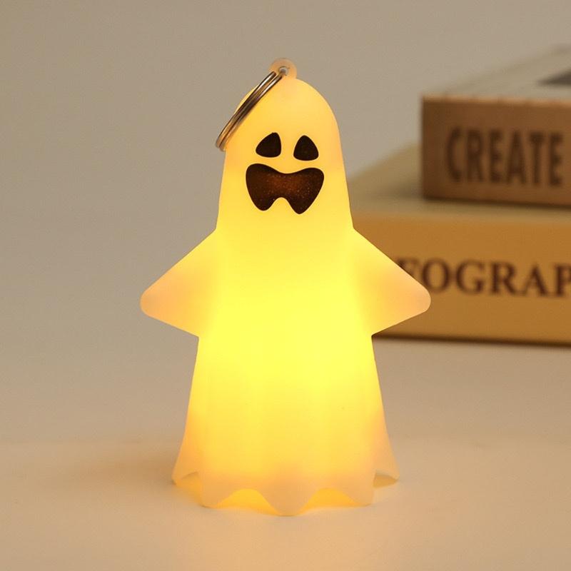 Glowing Plastic Ghostly Lamp Ornamentation Easy Hanging Light Design Safe For Kids Holiday homes Decoration Garden Display