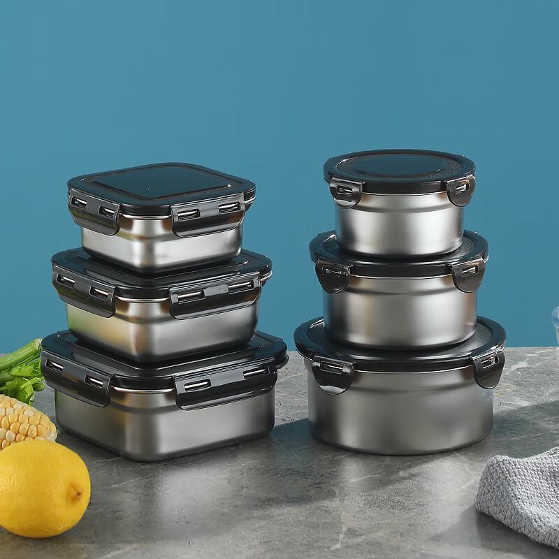 Shougu 316 Stainless Steel Rectangular Food Storage Container