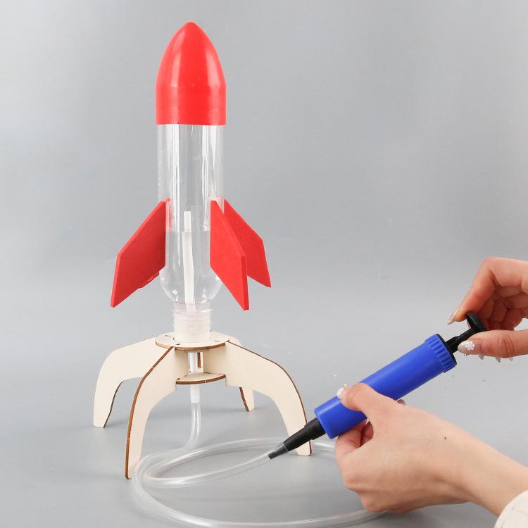 DIY Water Rocket Launcher Kit STEM Educational Science Experiment Outdoor Water Play Toy for Kids Physics Learning and Gifts