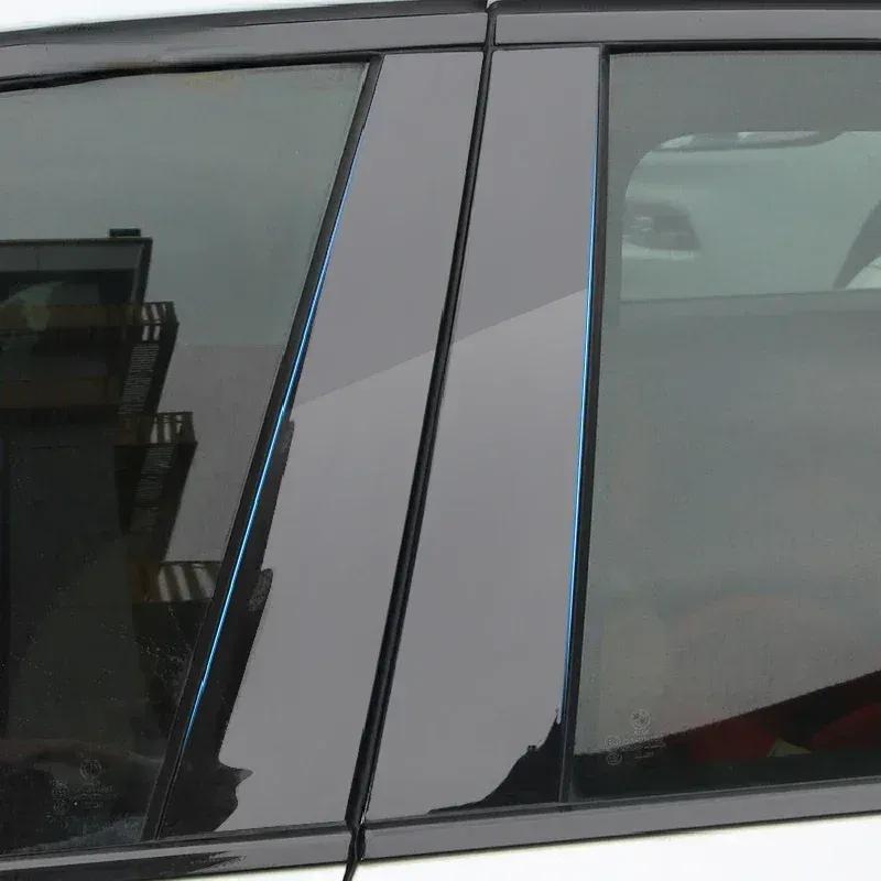 For BMW F12 F13 Series 6 2010-2017 Window Center Pillar Protective Film Anti-scratch Cover Car Protector Exterior Accessories